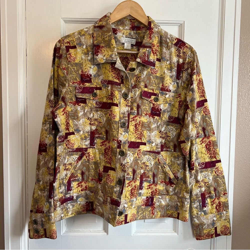 Christopher & Banks Multicolor Jacket L